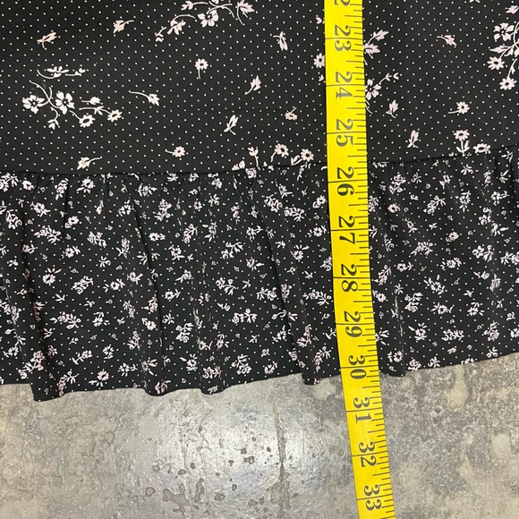 Vintage Bali Black Floral Printed Slip Dress - Picture 4 of 14